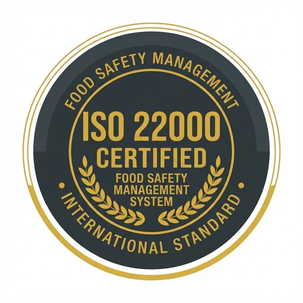 ISO 22000 certification badge